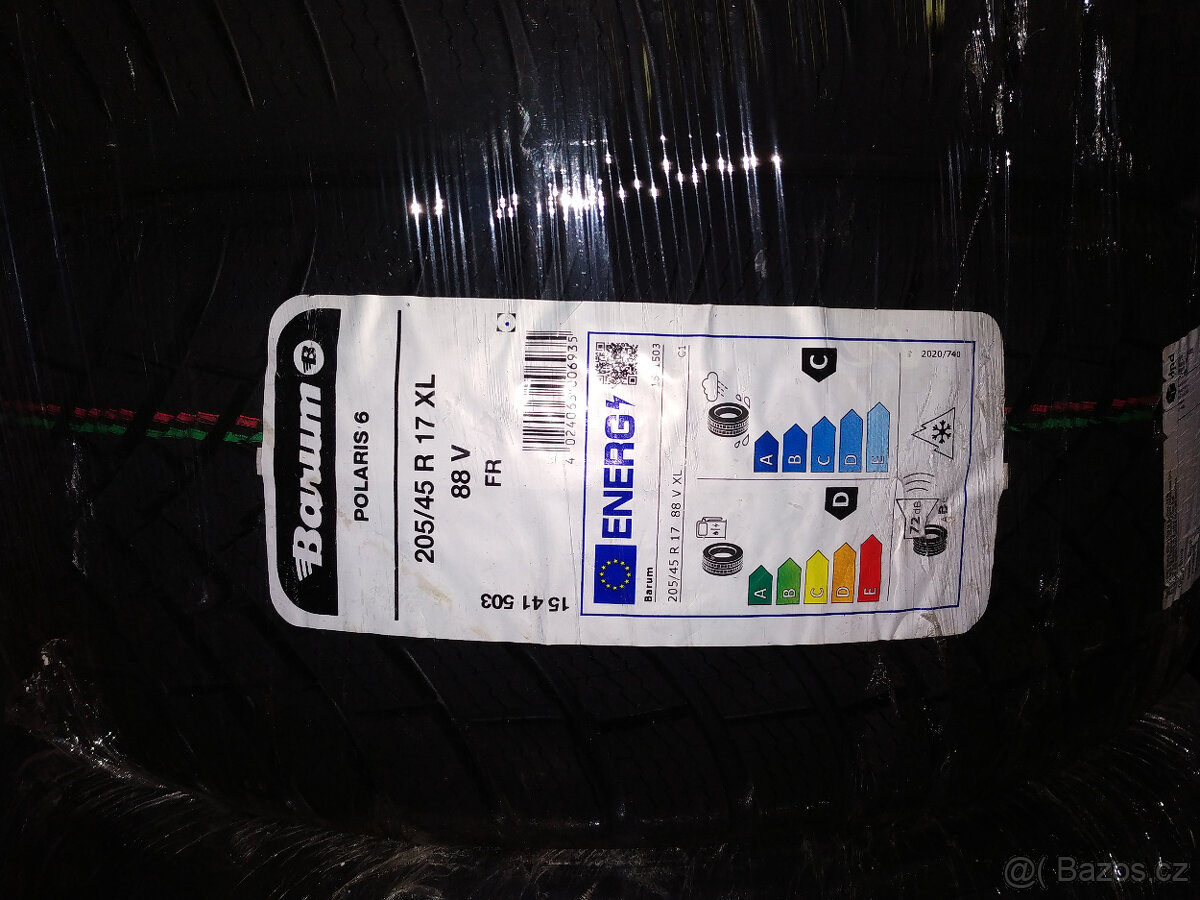 Barum Polaris 6 205/45R17 ( Nové ) - 2