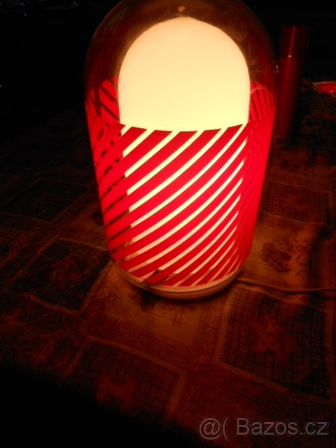 SKLENĚNÁ STOLNÍ LAMPA - 2