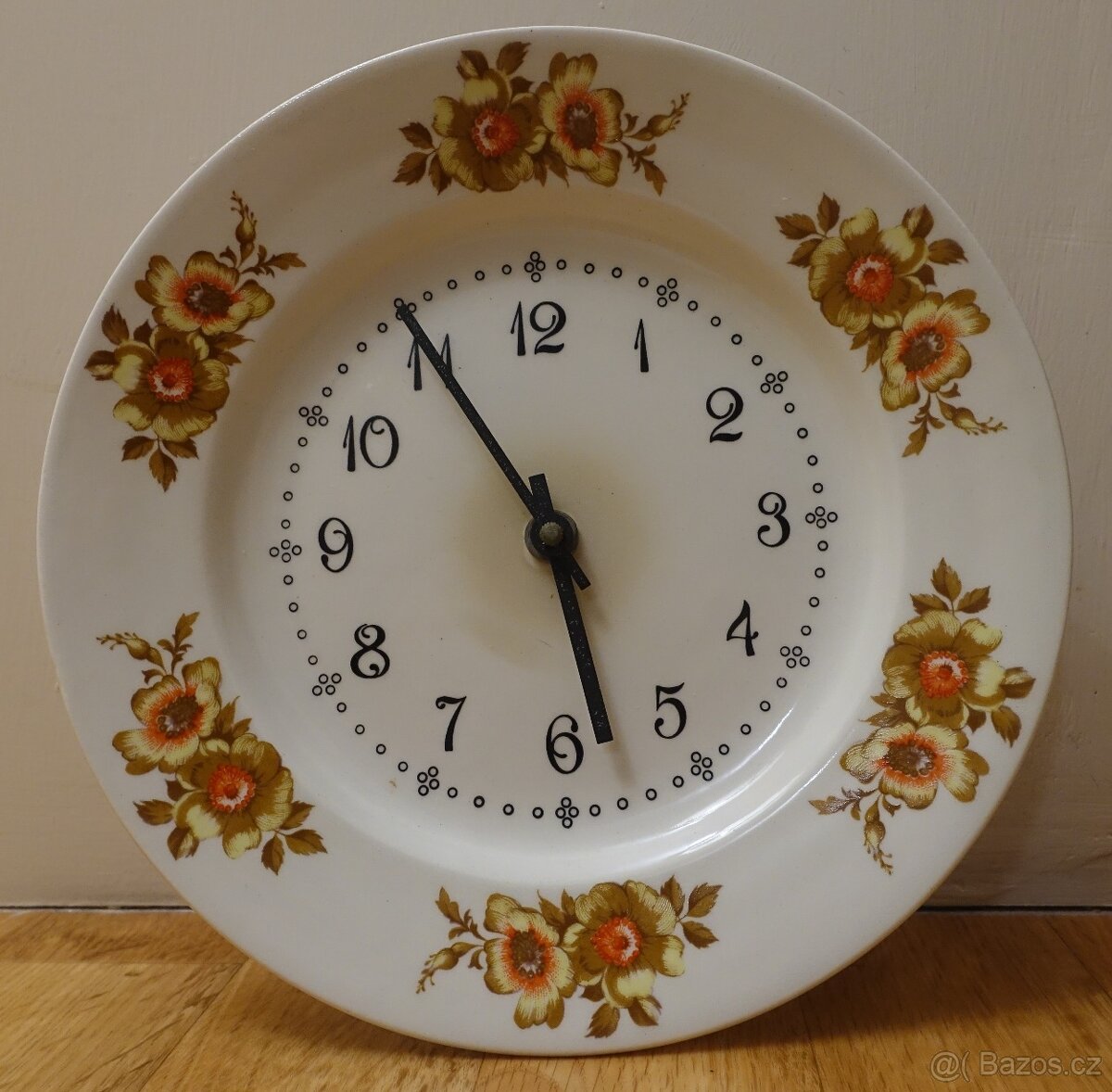 Nástěnné hodiny - PRIM ELECTRIC - Květinový vzor - 2