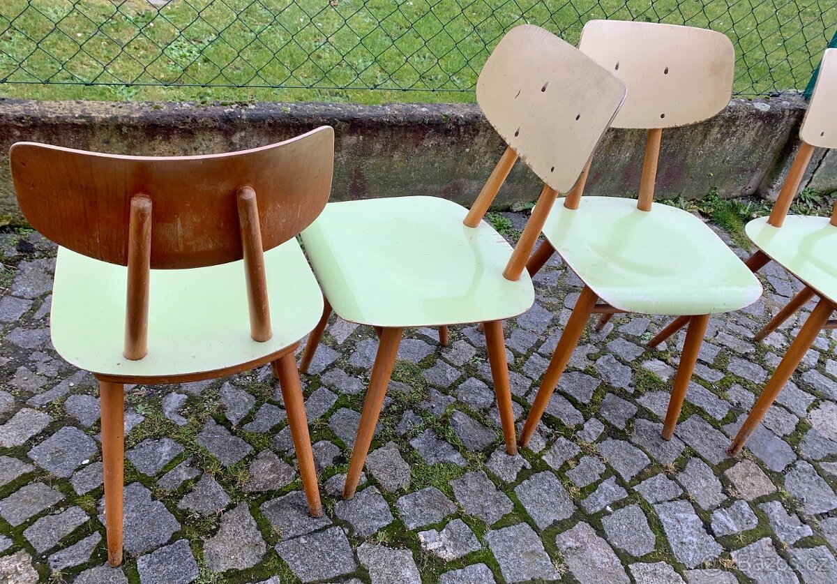 retro kuchyňské židle zn. TON - 2