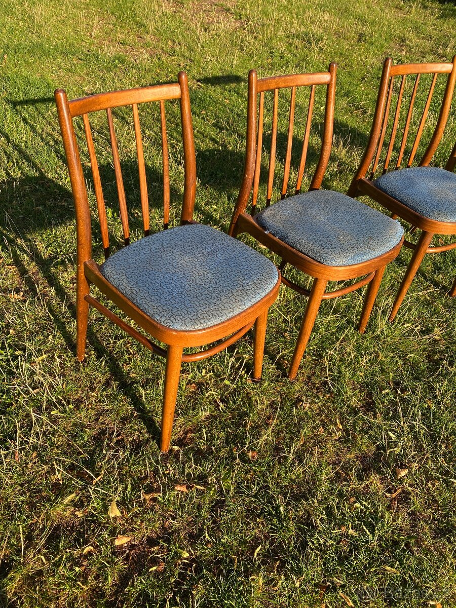 židle staré židle dřevěné židle ton retro nábytek židle - 2