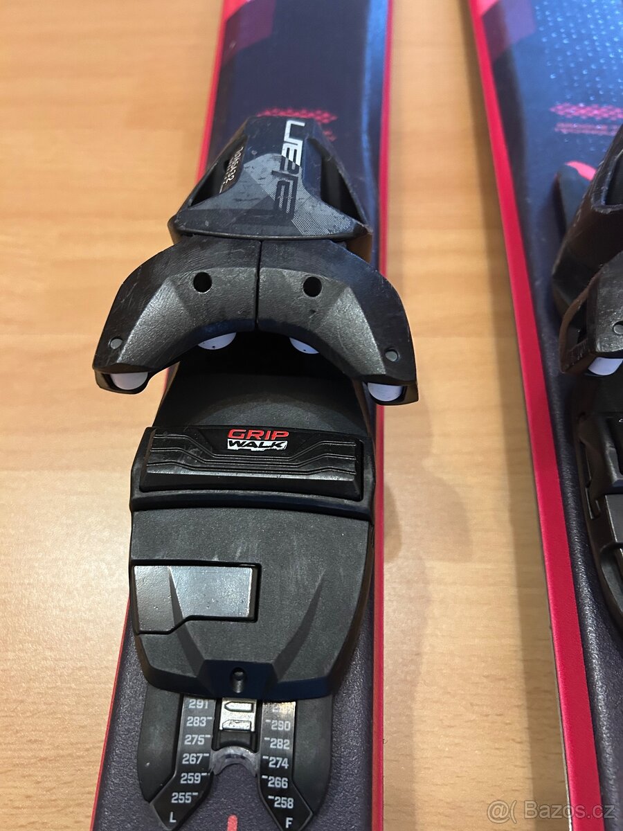 Lyže Elan 146cm s vázáním - dívčí a hůlky 115 cm - 2