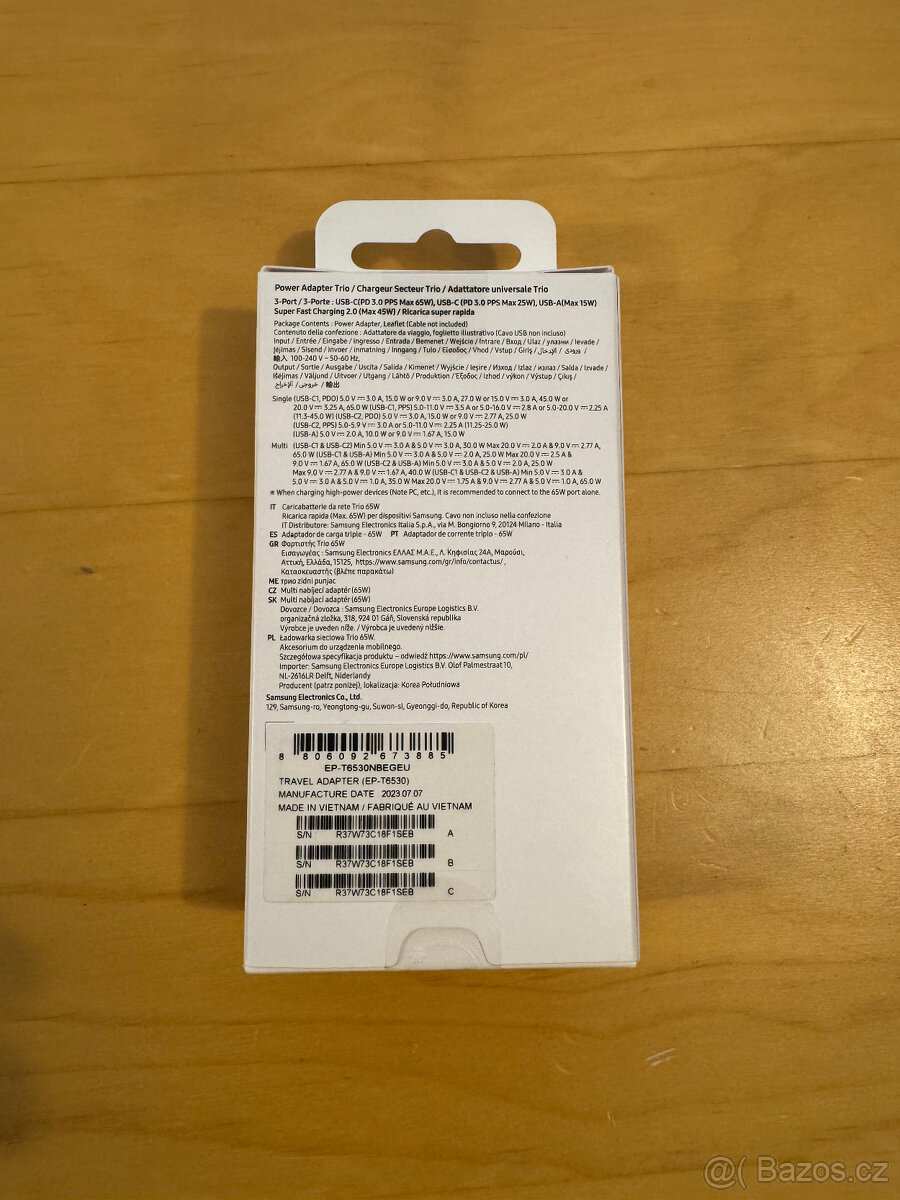 Samsung Power Adapter Trio - EP-T6530 - 2