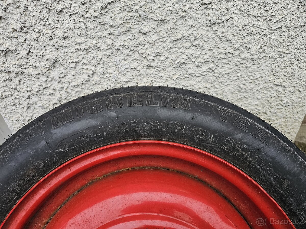 Dojezdové kolo - rezerva - 4x108 R15 - 2