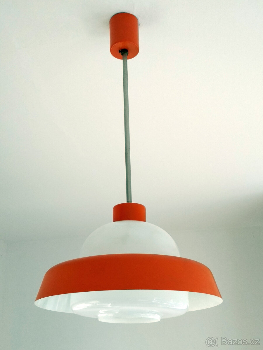 retro designový lustr - Kamenický Šenov 70. léta - 2