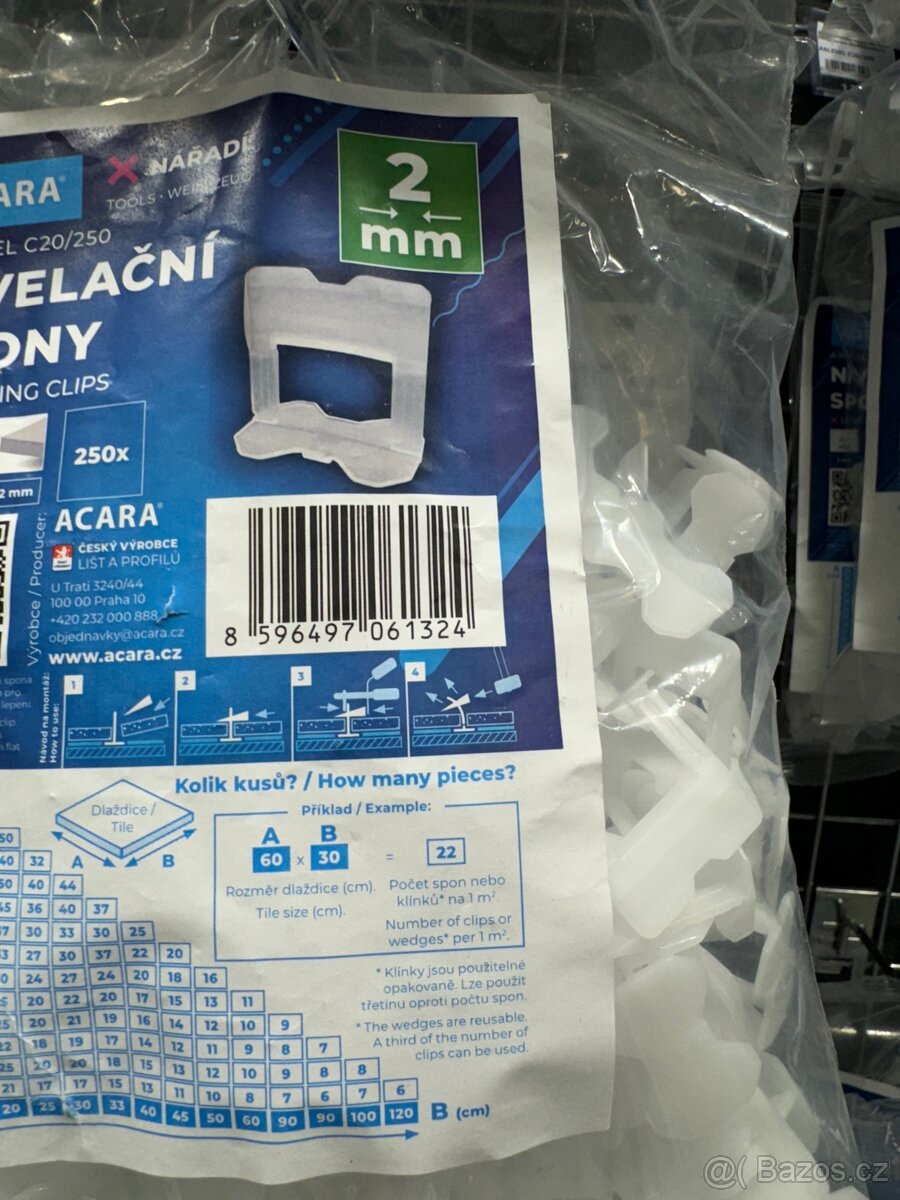 Nivelační spony - 2