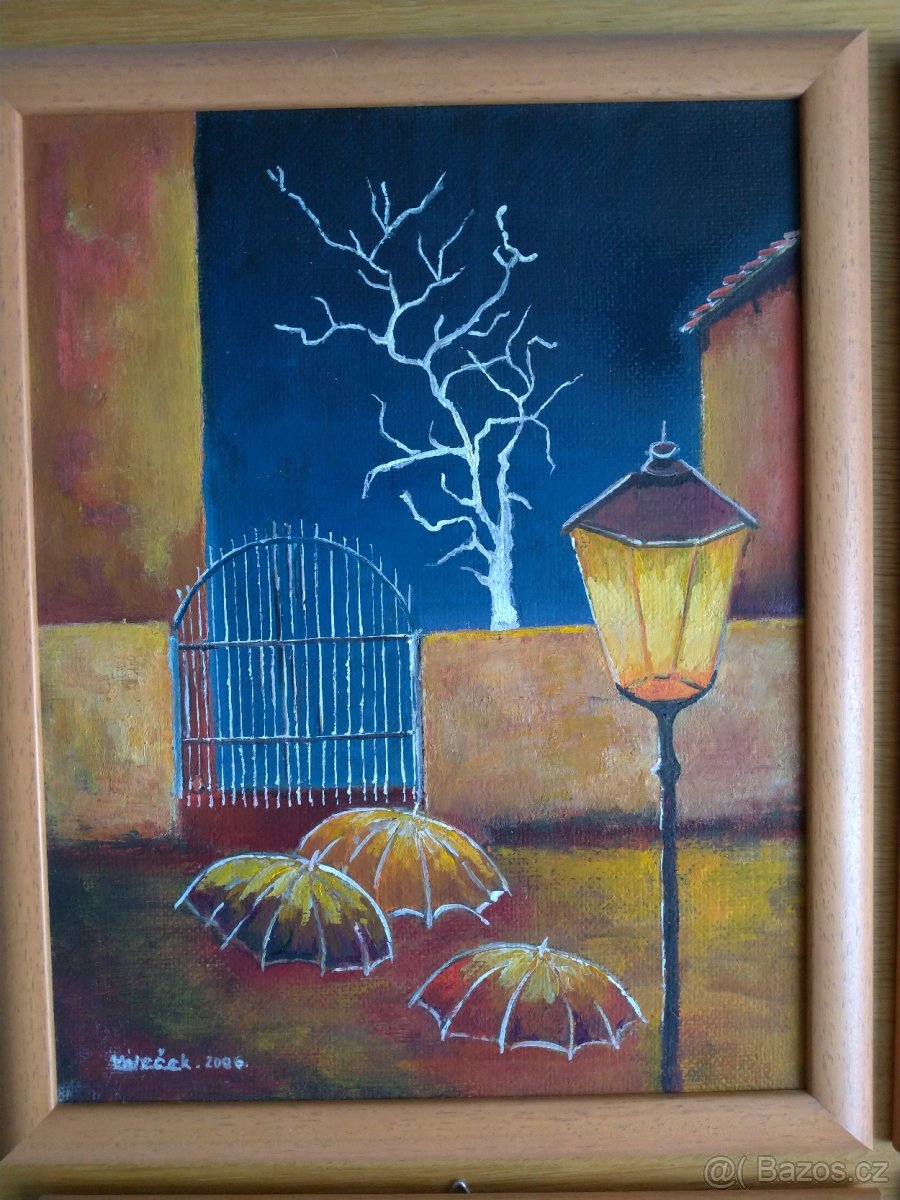 Obrazy 4ks RUČNĚ MALOVANÉ - 2