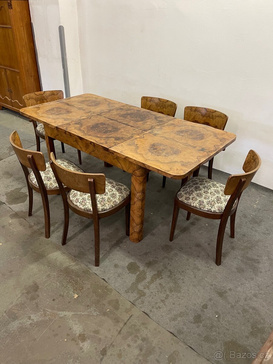 Art Deco jídelní set Jindřich Halabala, Thonet - 2