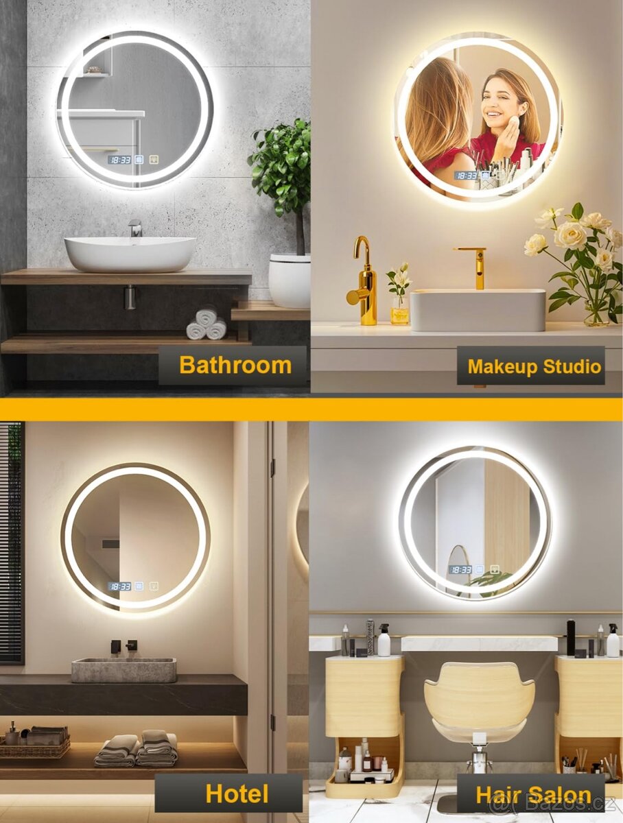 Zrcadlo do koupelny 60x60 - 2