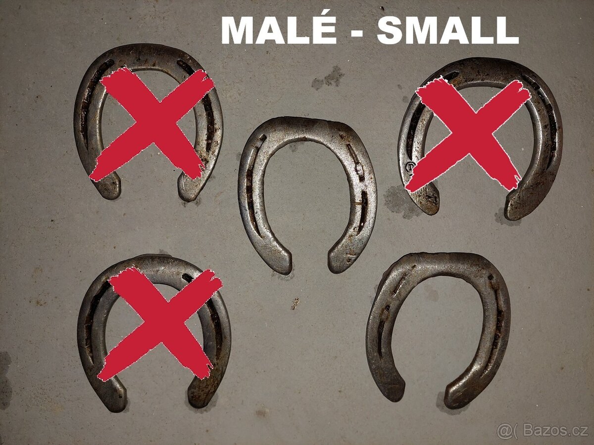 Stará koňská podkova, podkovy, pěkný retro originál - SLEVA - 2