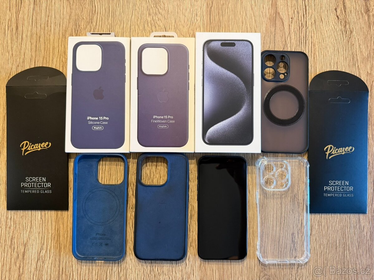 iPhone 15 Pro TOP stav, bez jediného škrábance, modrý titan - 2