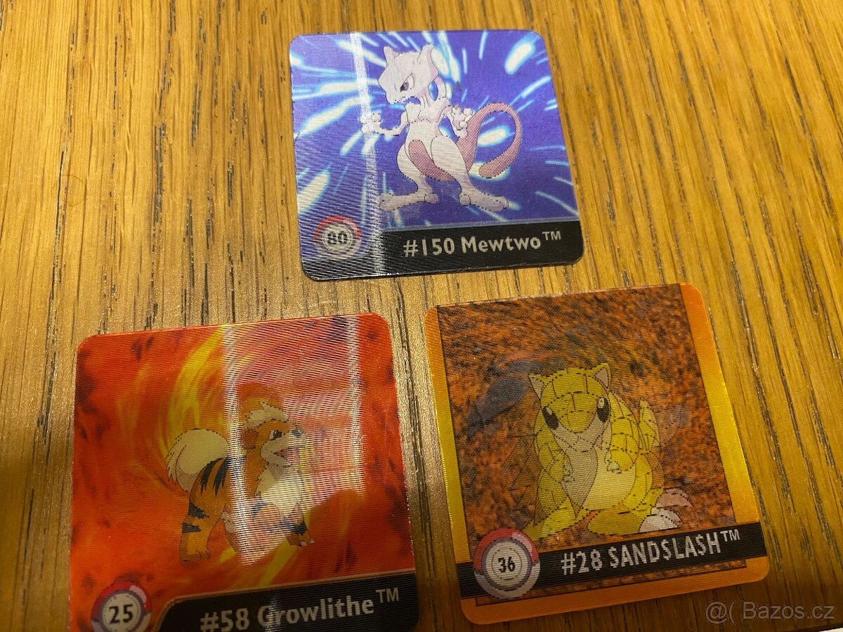 Pokémon 3D Lenticular karty – Mewtwo + 2 další kusy - 2