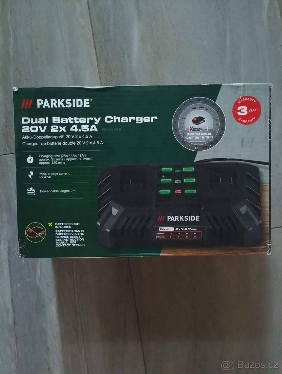 Parkside baterie 8Ah 2Ah nabíječka - 2