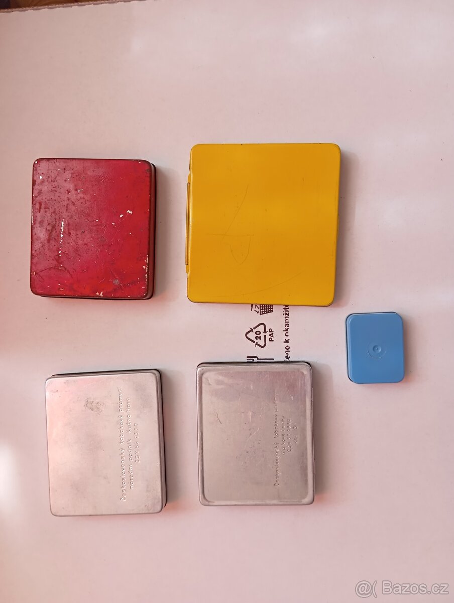 Cigaretové krabičky plechové - 2