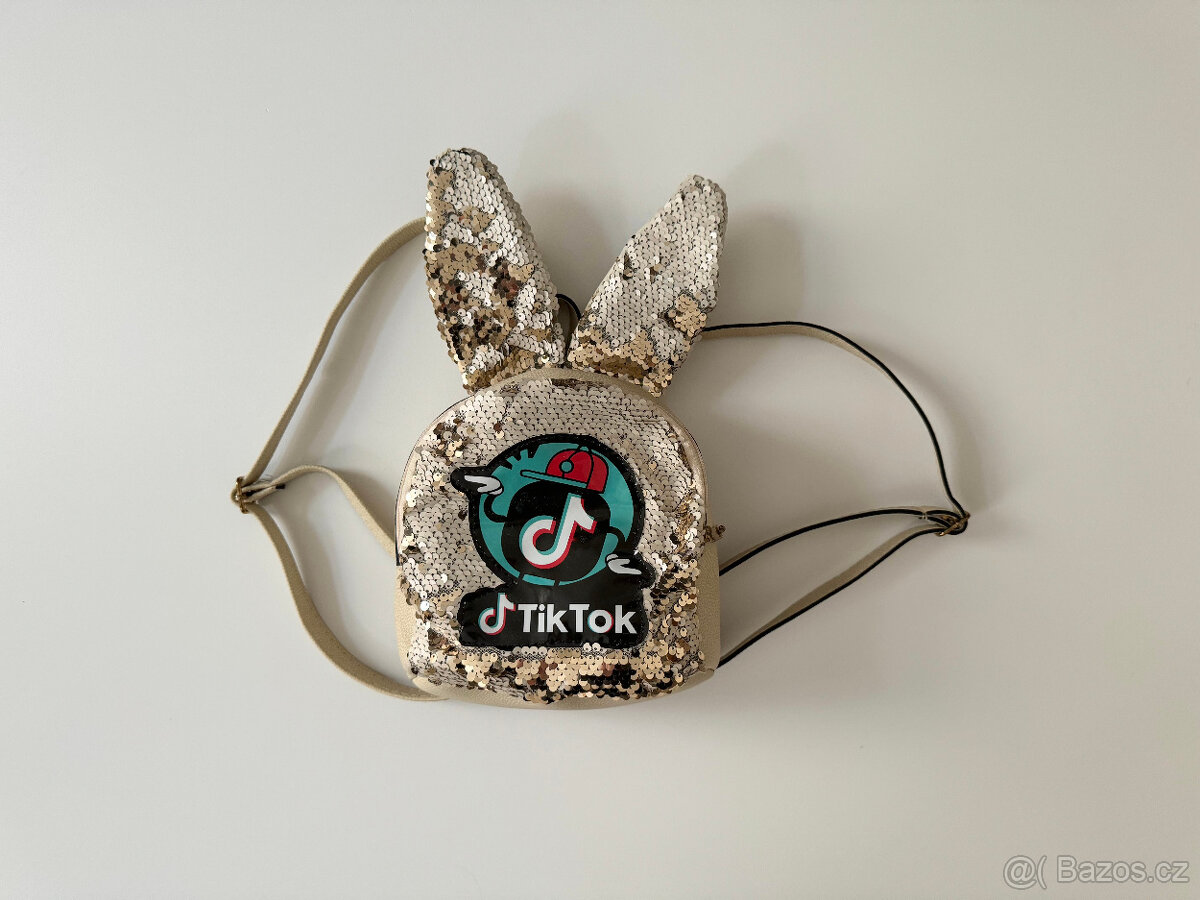 Dětský batoh flitry a uši Tik Tok - 2