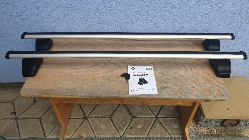 Hliníkové příčníky Thule 120cm na stř. bez hagusů - 2