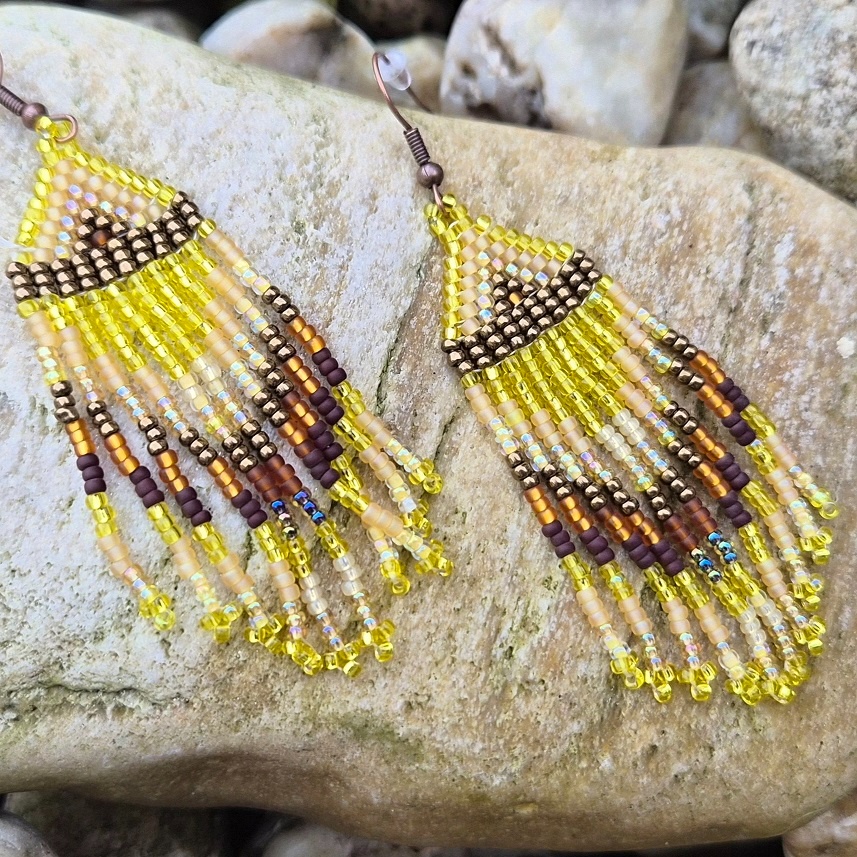 Korálkové náušnice - 2