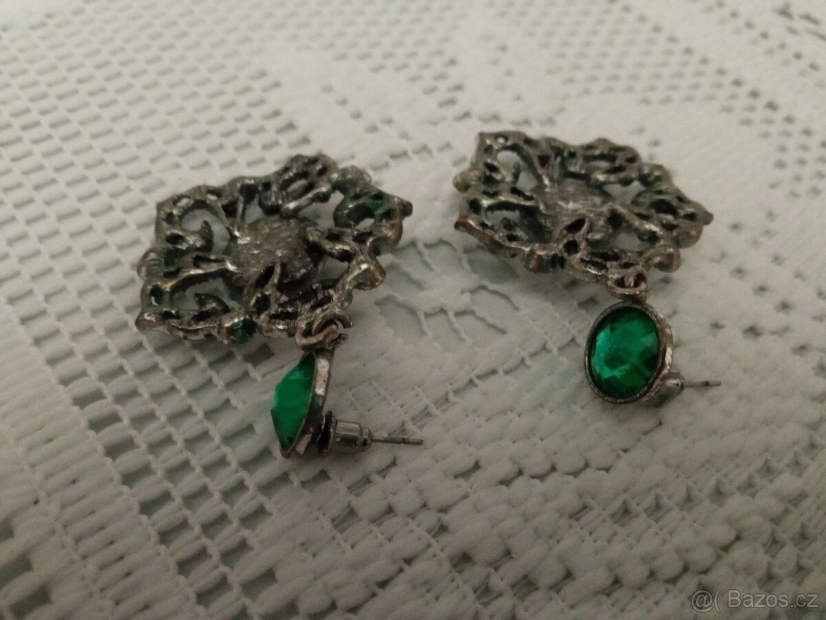 Retro visací náušnice - 2