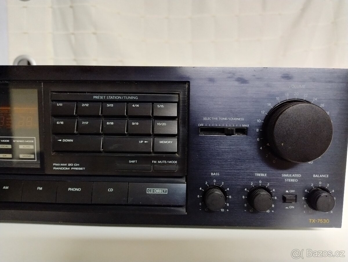Prodám receiver ONKYO model : TX-7530, s vadami : - 2