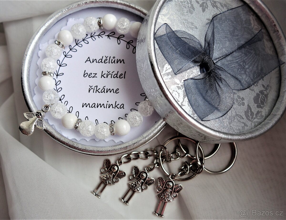 Andělka klíčenka - dáreček, co potěší maminku ke Dni matek - 2