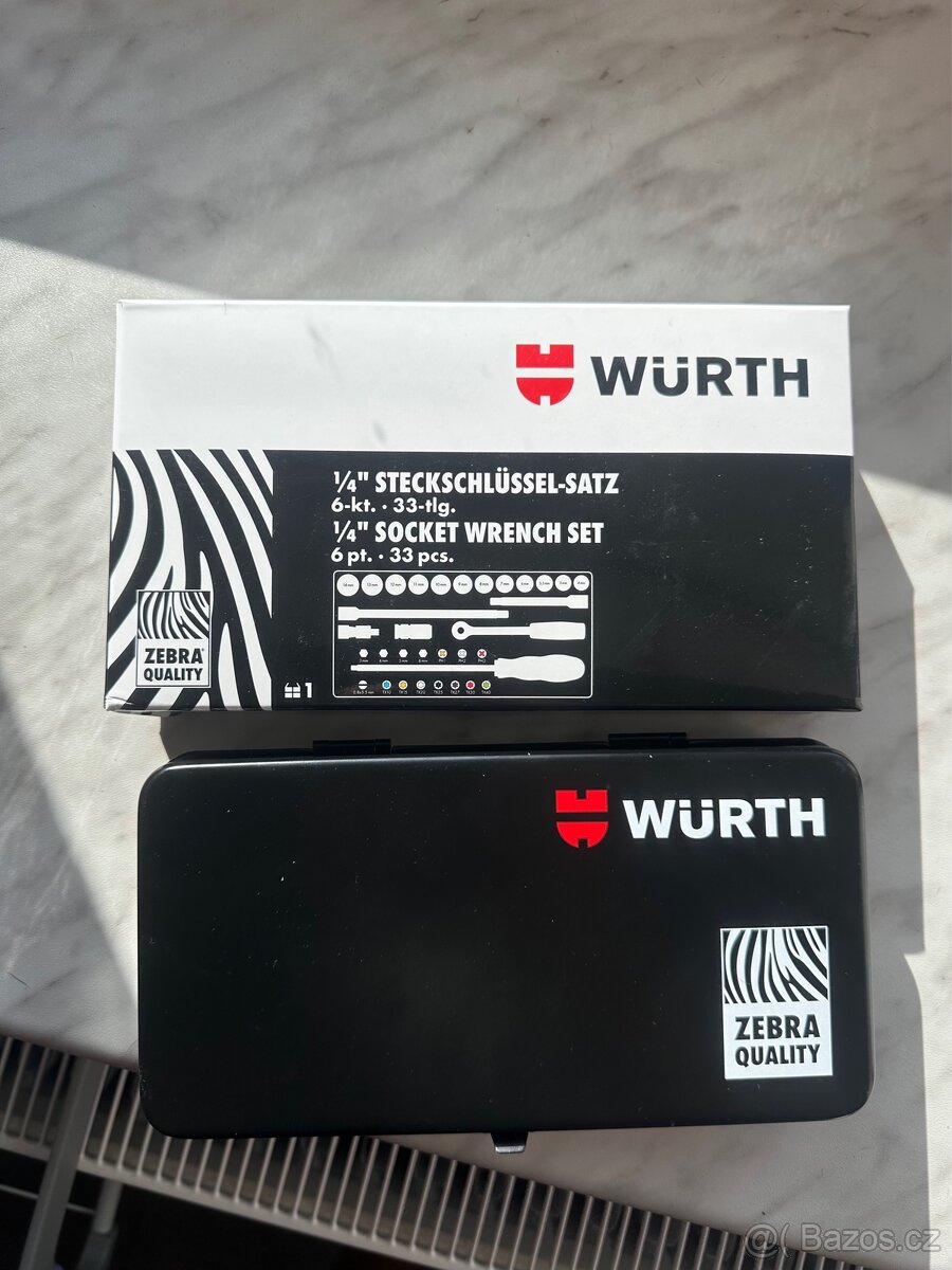Würth Zebra 33dílná sada nářadí s ráčnou 1/4" - 2