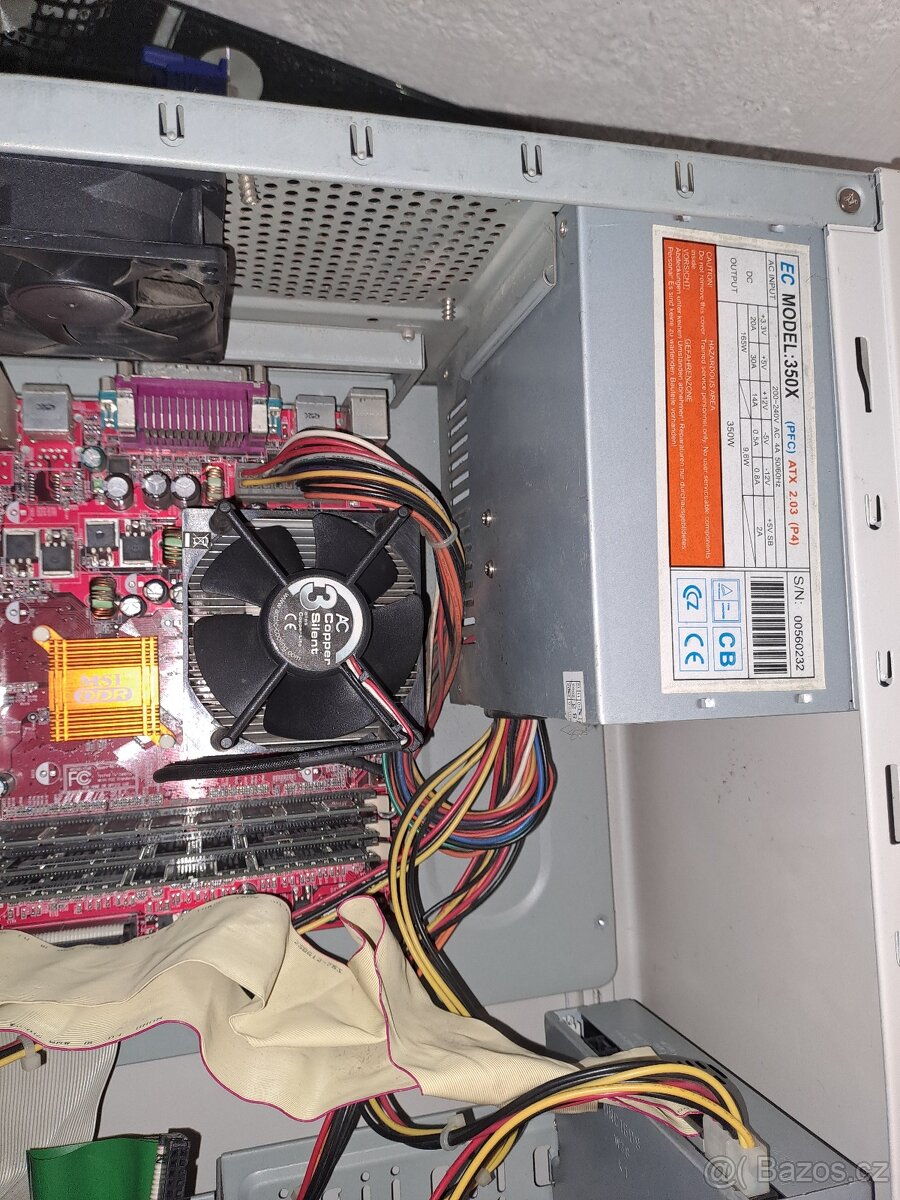 Prodám funkční retro počítač, CPU Athlon XP 1800 - 2