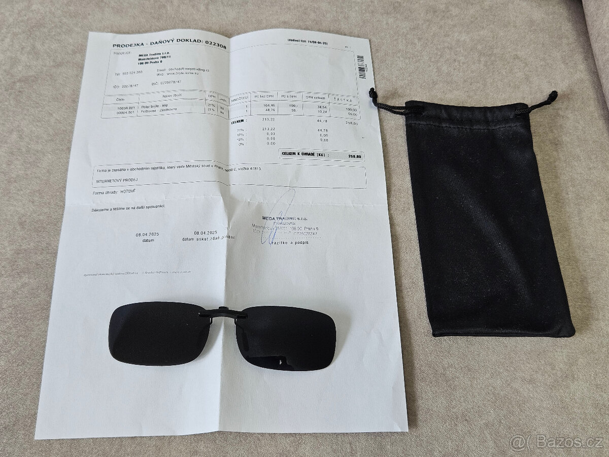 Polarizační Klip na dioptrické brýle - 2