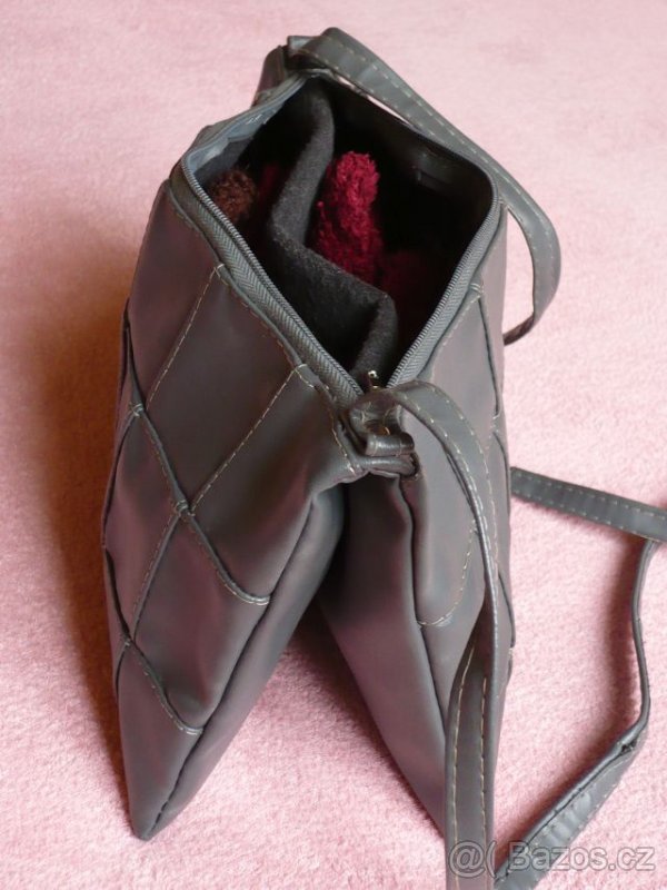 Kabelka přes rameno, šedá slim, dívčí / pro slečny - 2