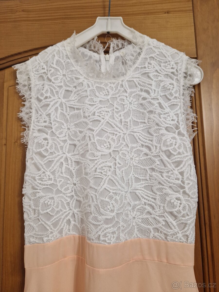 Společenské šaty dlouhé dvoubarevné - 2