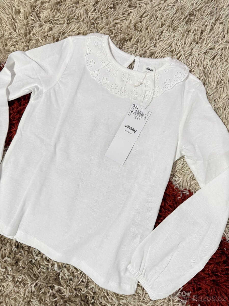 Nová s visačkou Halenka s krajkou v.134 - 2