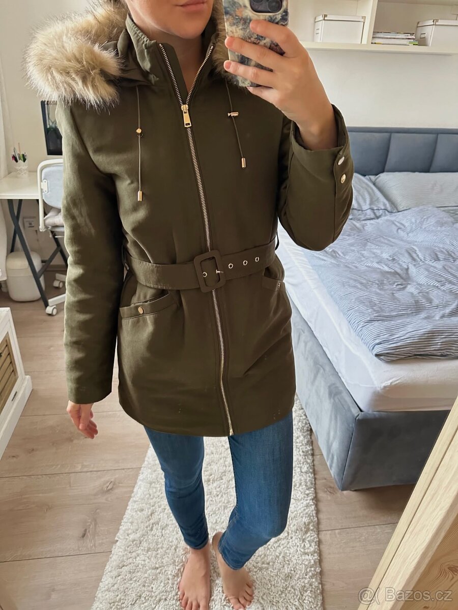 MANGO ZIMNÍ BUNDA / KHAKI PARKA - 2