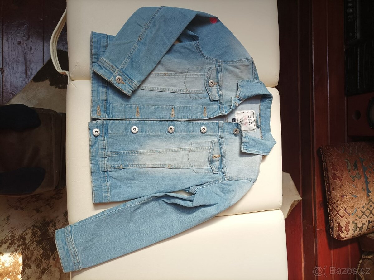 Dívčí džínová bunda 146 - 2