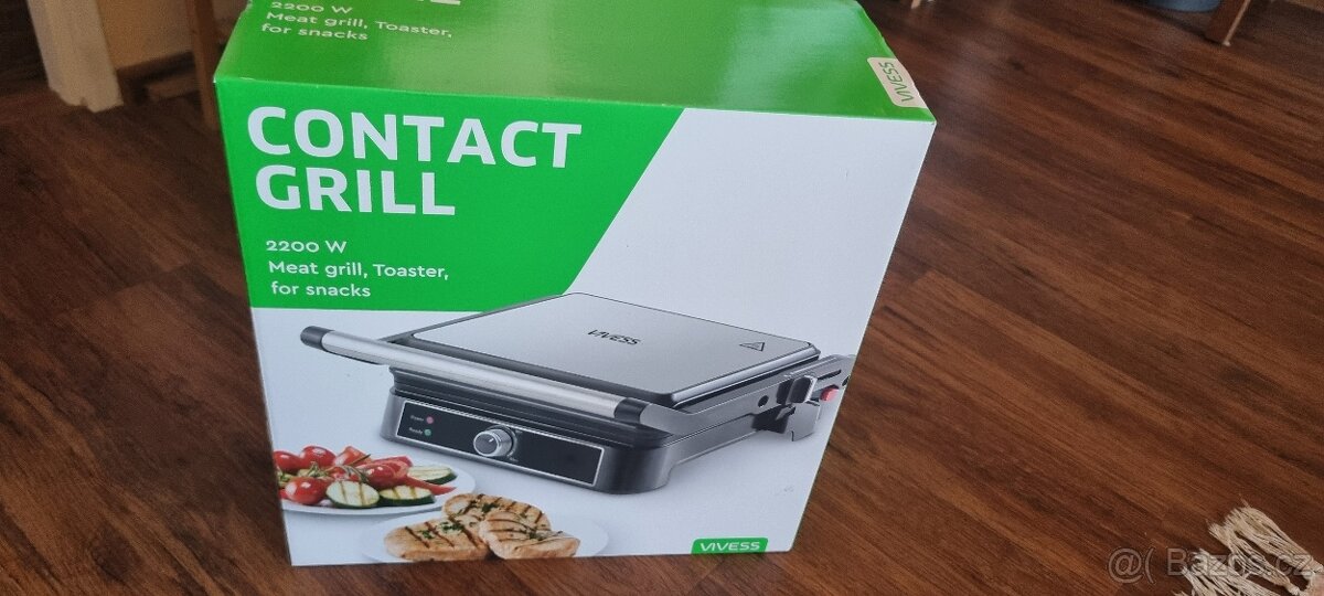 Kontaktní Gril, nerozbalený, nový. - 2