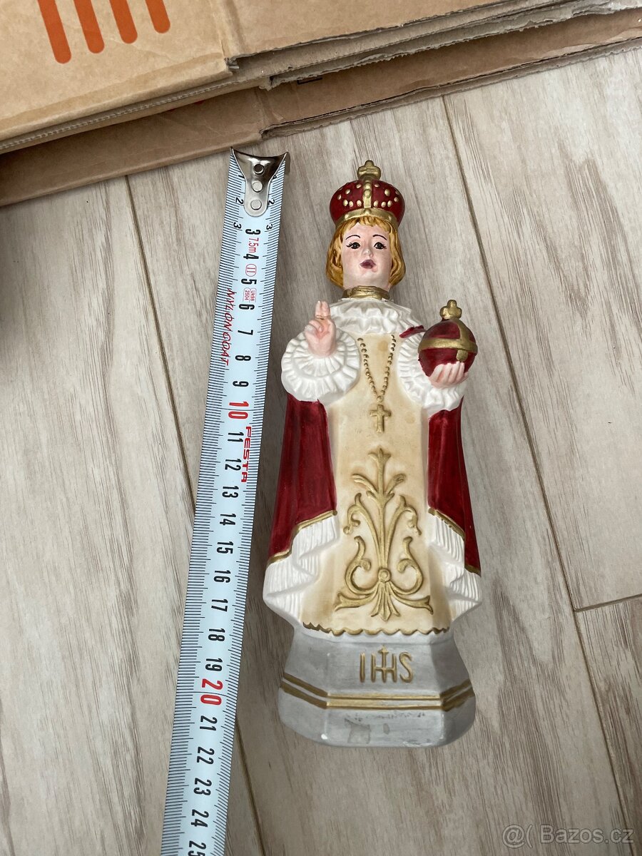 Starožitná porcelánová figura Pražské Jezulátko - 2