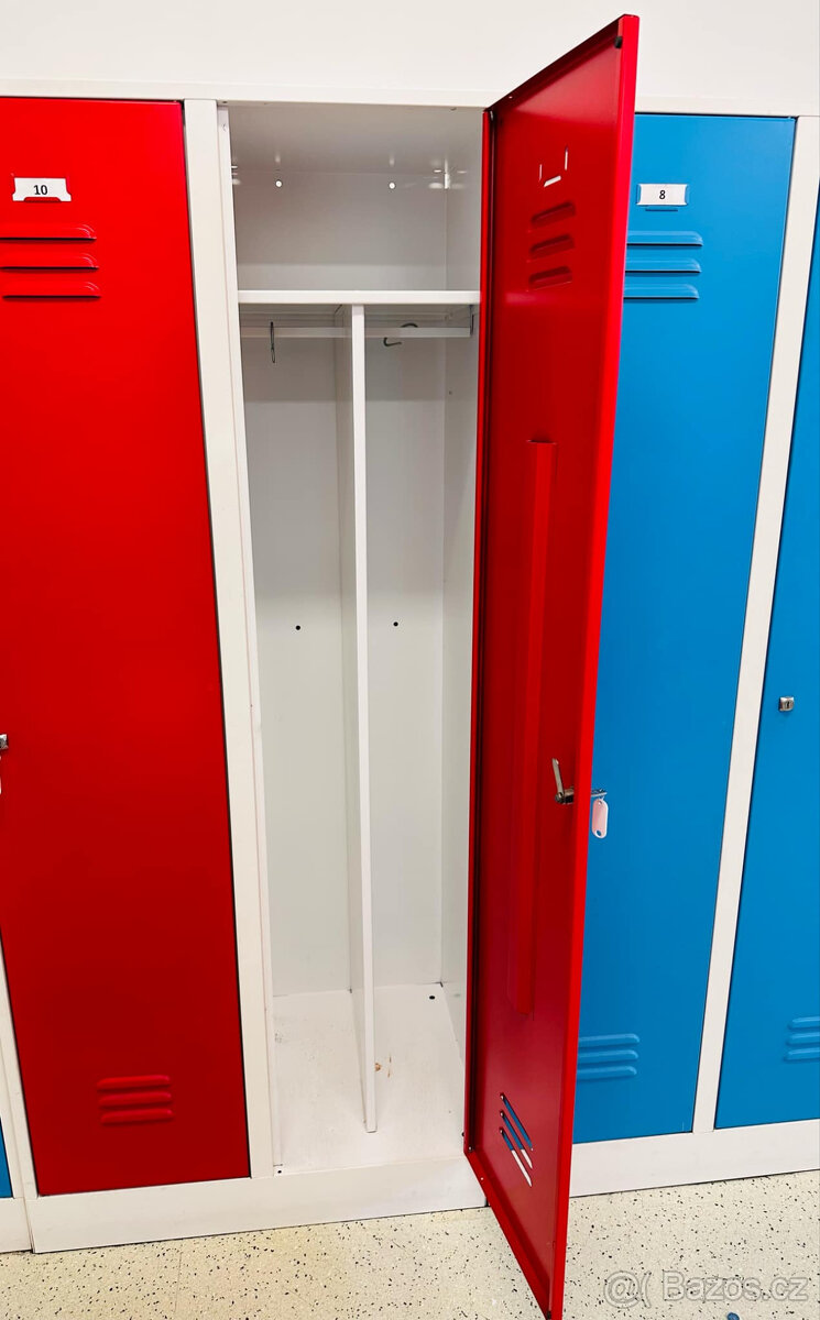 Plechová skříňka, 2 oddíly - 2