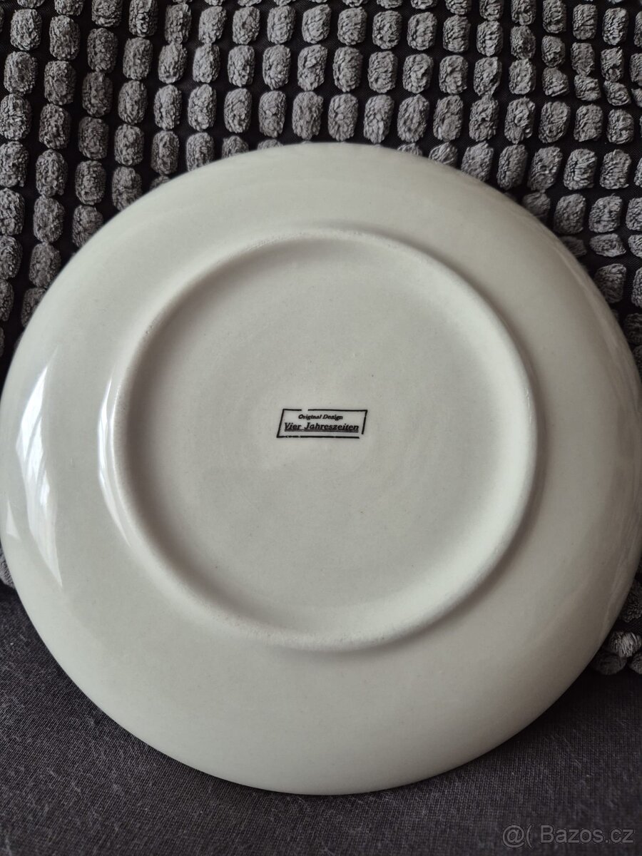 6x retro dezertní talíř Original Design Vier Jahreszeiten - 2