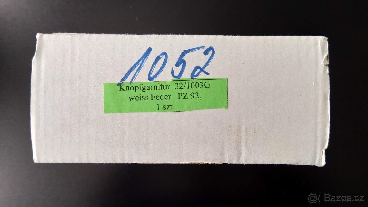 Kování VBH klika/klika bílá, úzký štítek - 2