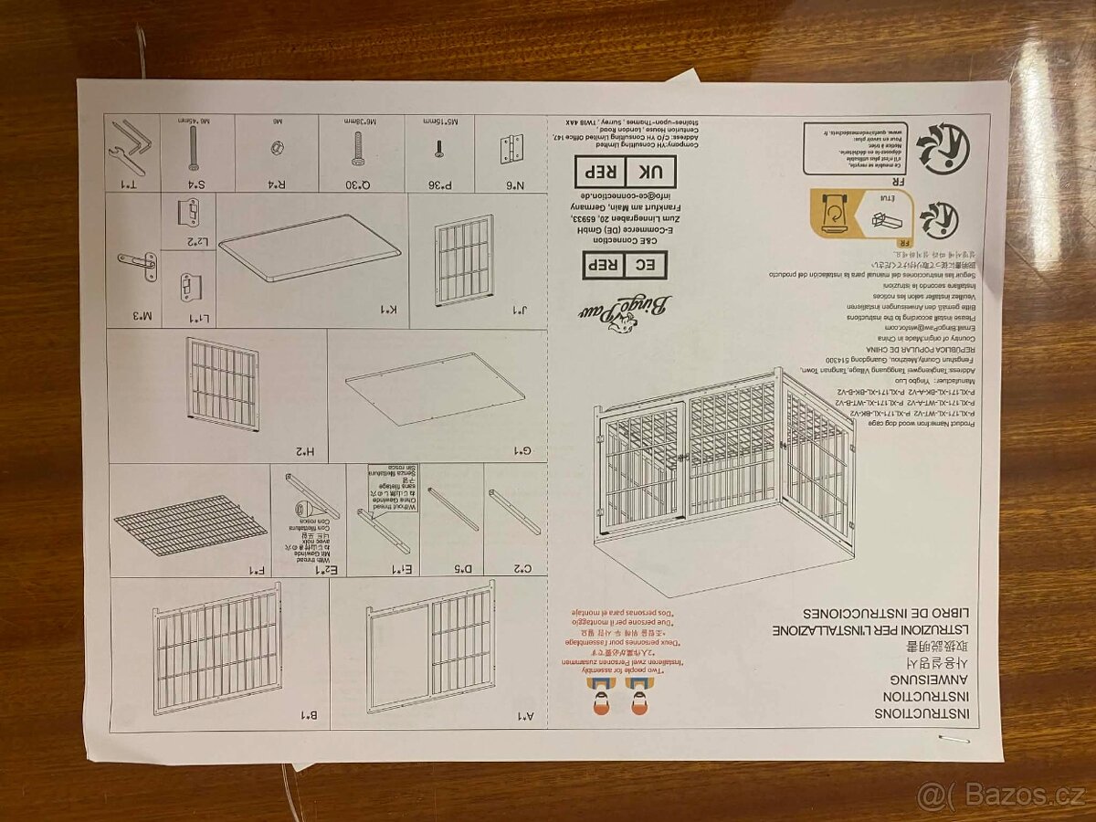 Dekorativní stolek/psí klec - 2