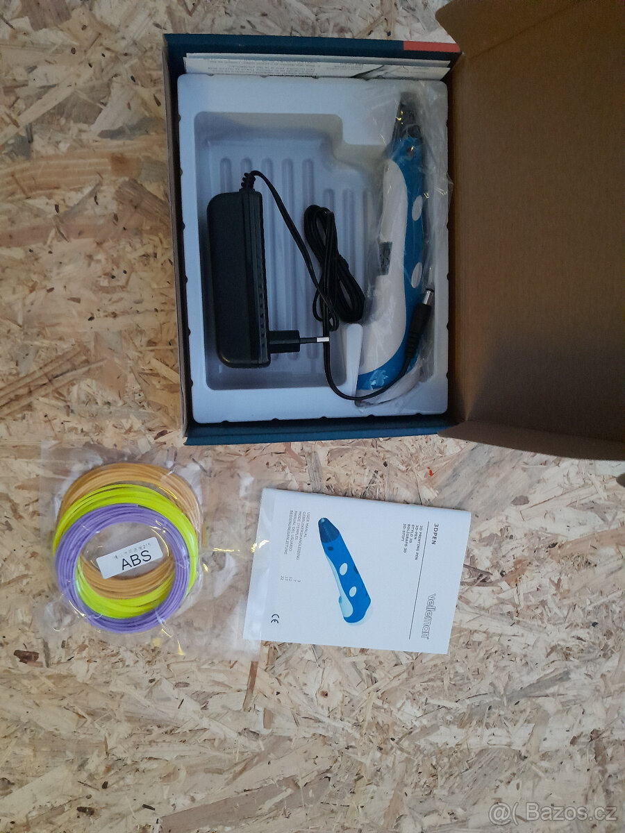 3D tiskárna - Velleman 3DPEN až 250°C, s fialementem - NOVÉ - 2