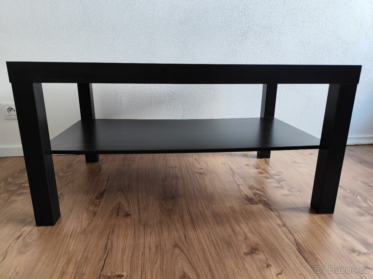 Konferenční stolek, černá, 90x55 cm - 2