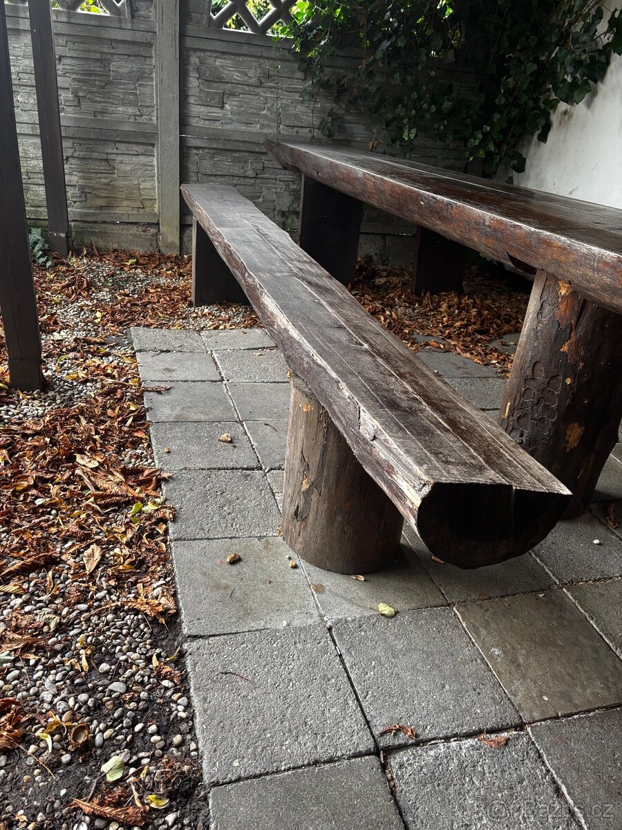 Masivní zahradní komplet - 2