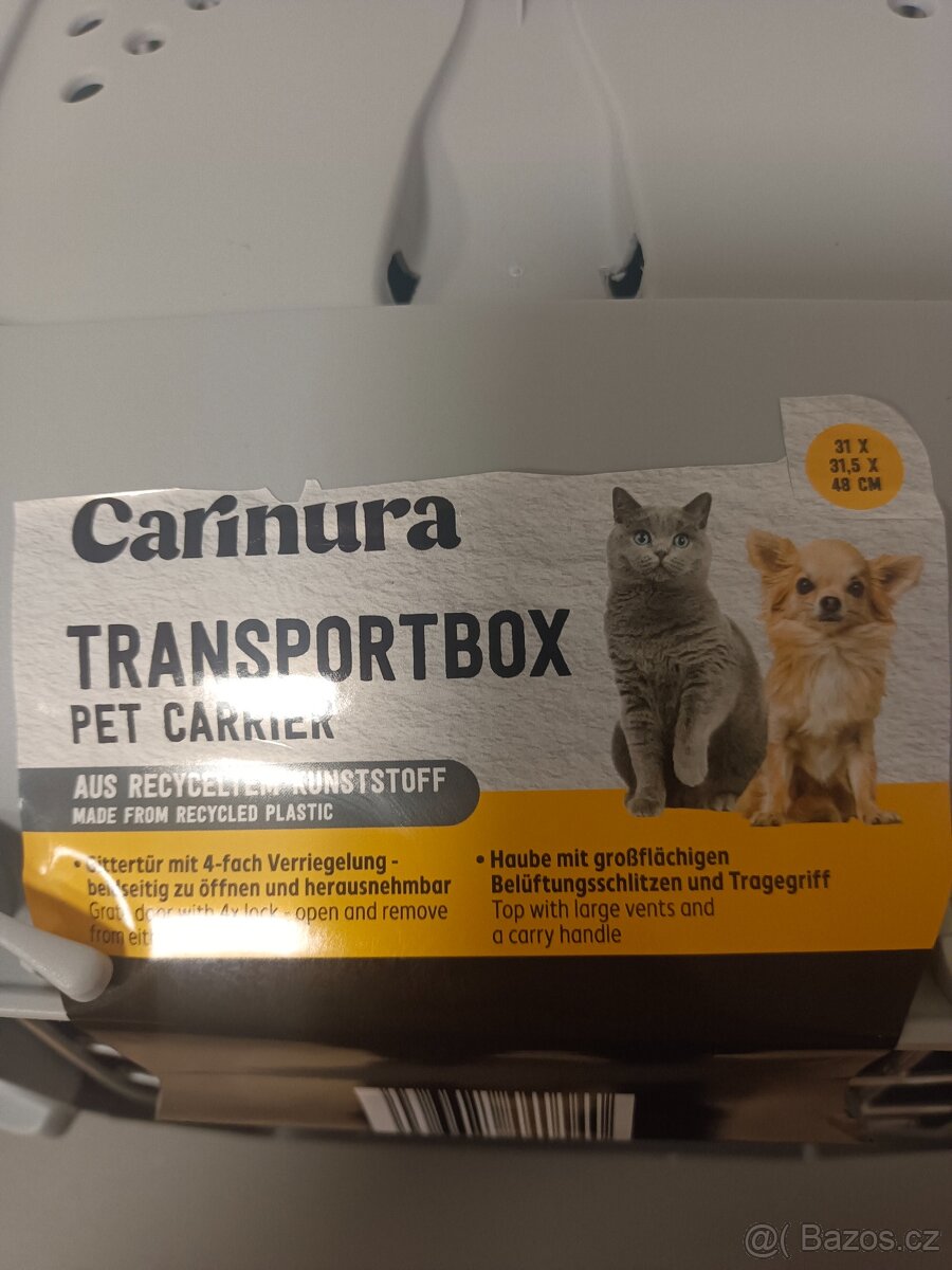 Nový,nepoužívaný přepr.box pro kočky, pejsky, malé savcee - 2
