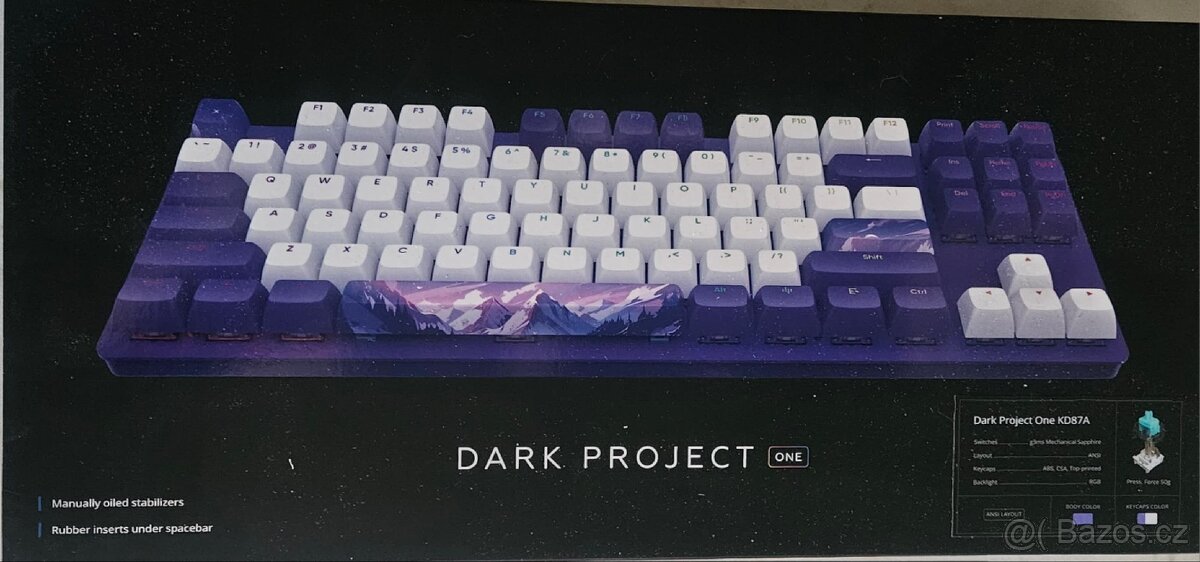 herní klávesnice Dark Project One KD87A Violet - 2