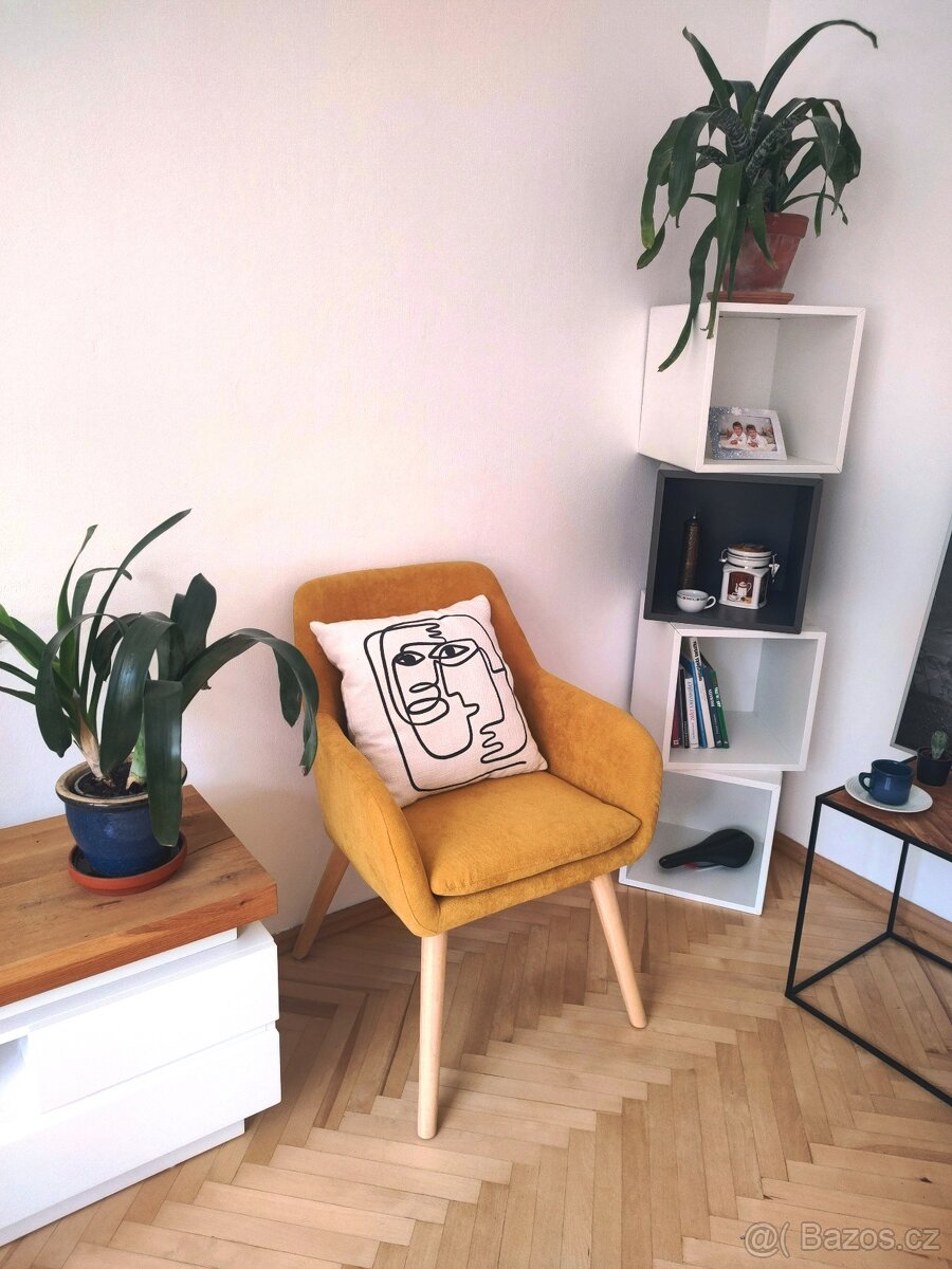 NOVÉ RETRO ŽLUTÉ KŘESLO IKEA - PC 5800,- - 2