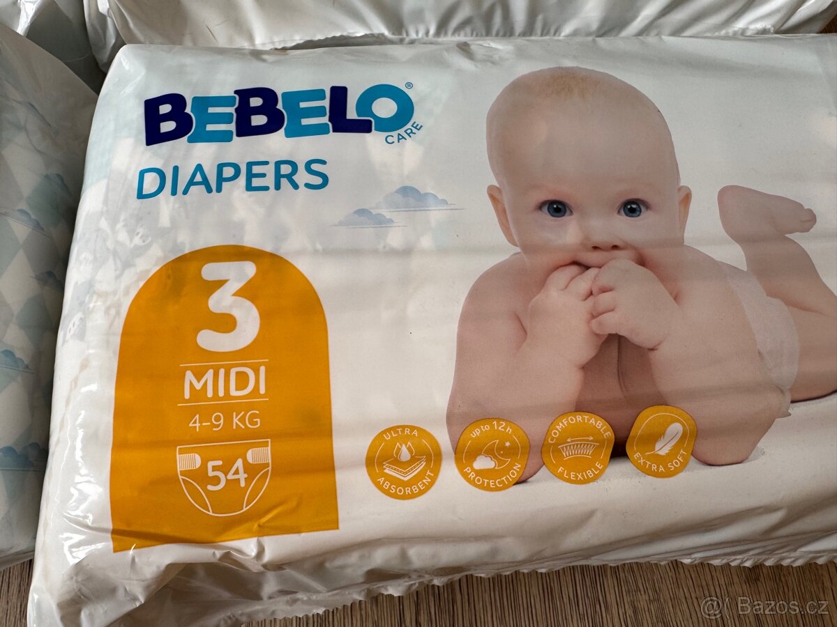 Dětské pleny Bebelo 216ks - 2