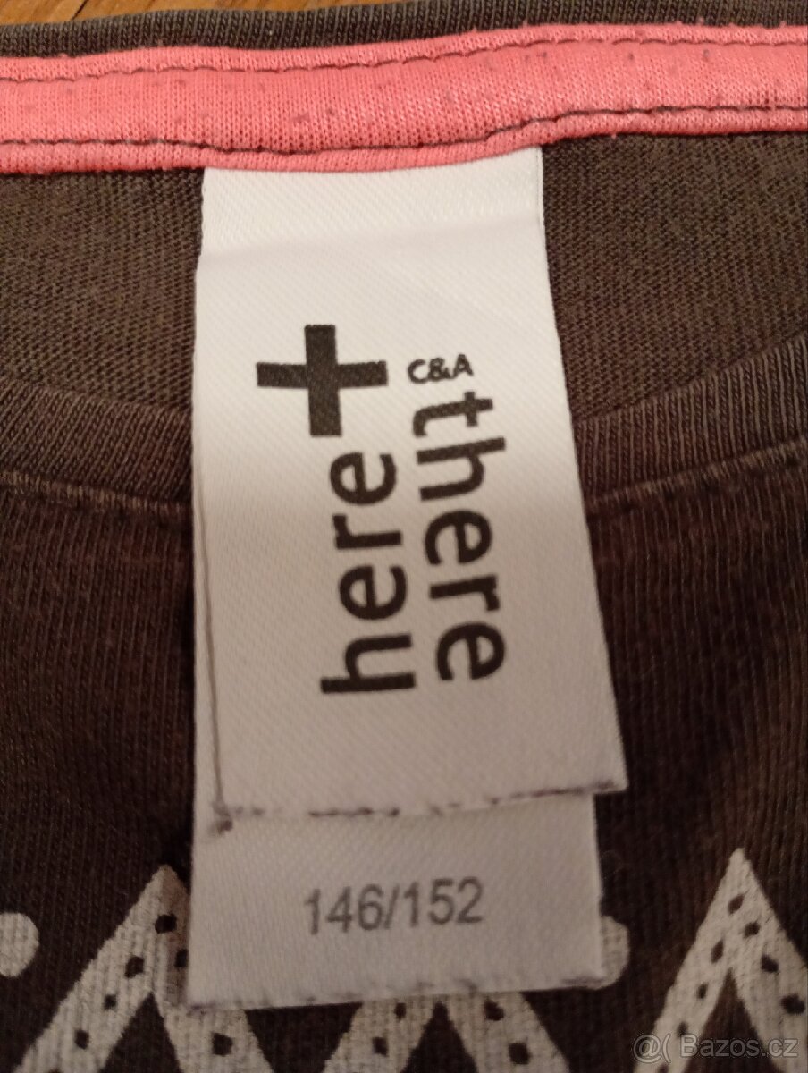 Hnědé dívčí tričko - 2