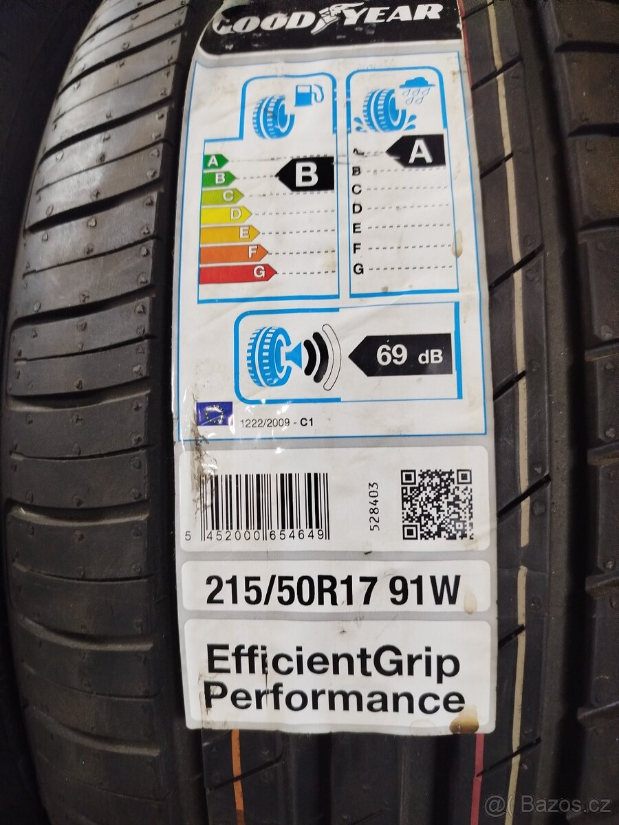 Letní 215/50 R17 91W Goodyear performance - 2