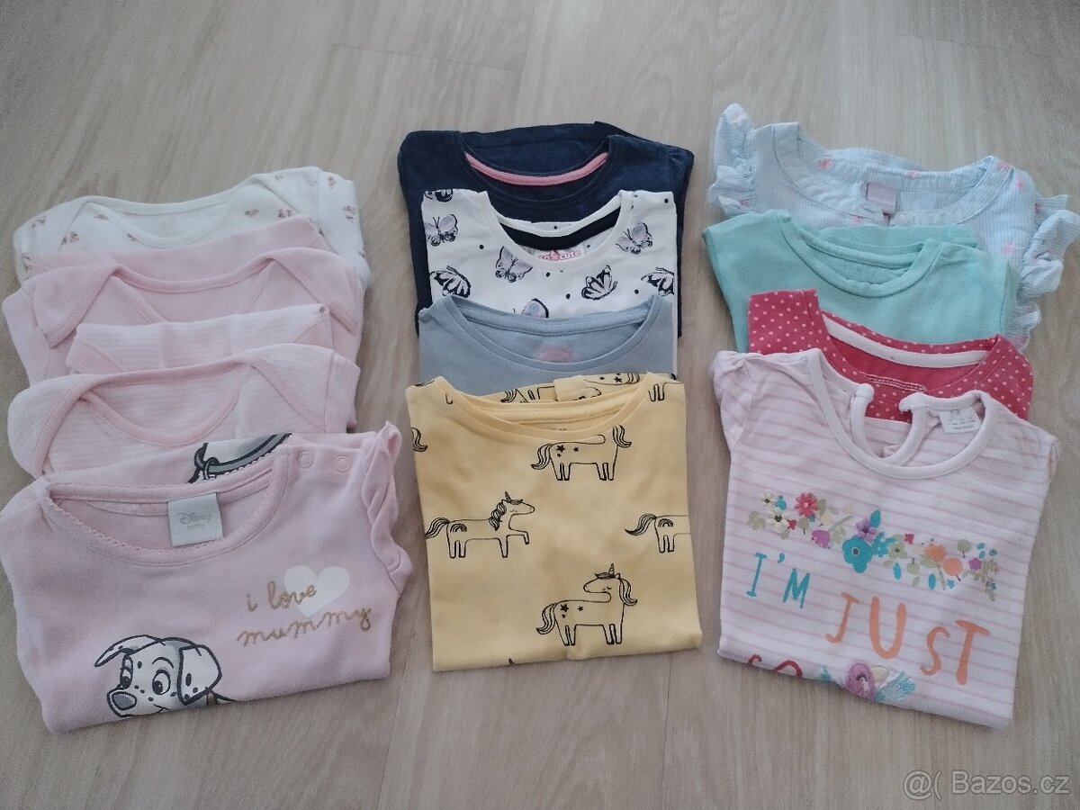 Dívčí trička/body vel. 86 - 2