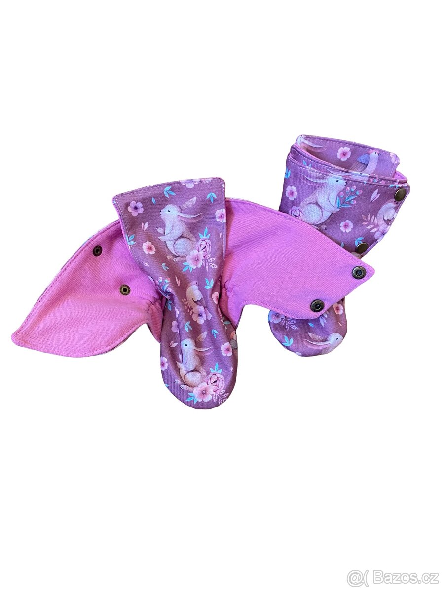 Jarní softshellové capáčky 6-12m NOVÉ - 2