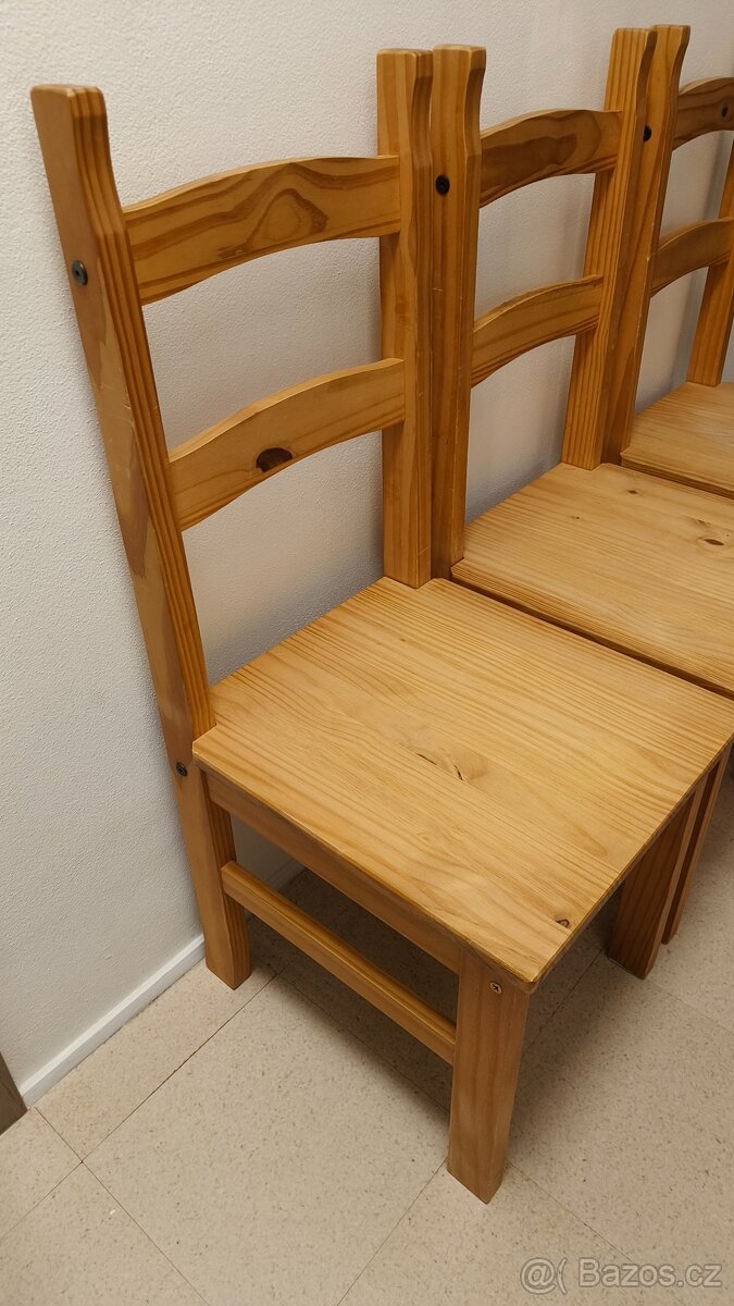 6Ks kuchyňských židlí masiv borovice - 2